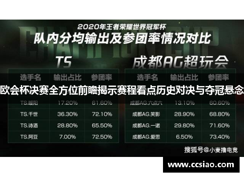 欧会杯决赛全方位前瞻揭示赛程看点历史对决与夺冠悬念